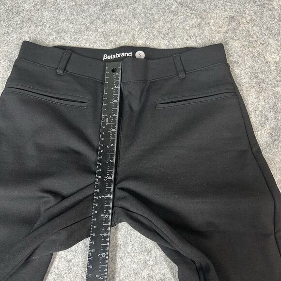 Betabrand Womens Pants Small Black Straight Trousers Pull On Career Stretch Yoga - Picture 5 of 12